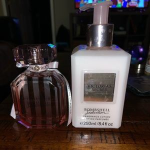 VS Bombshell Seduction lotion and perfume FOR BOTH